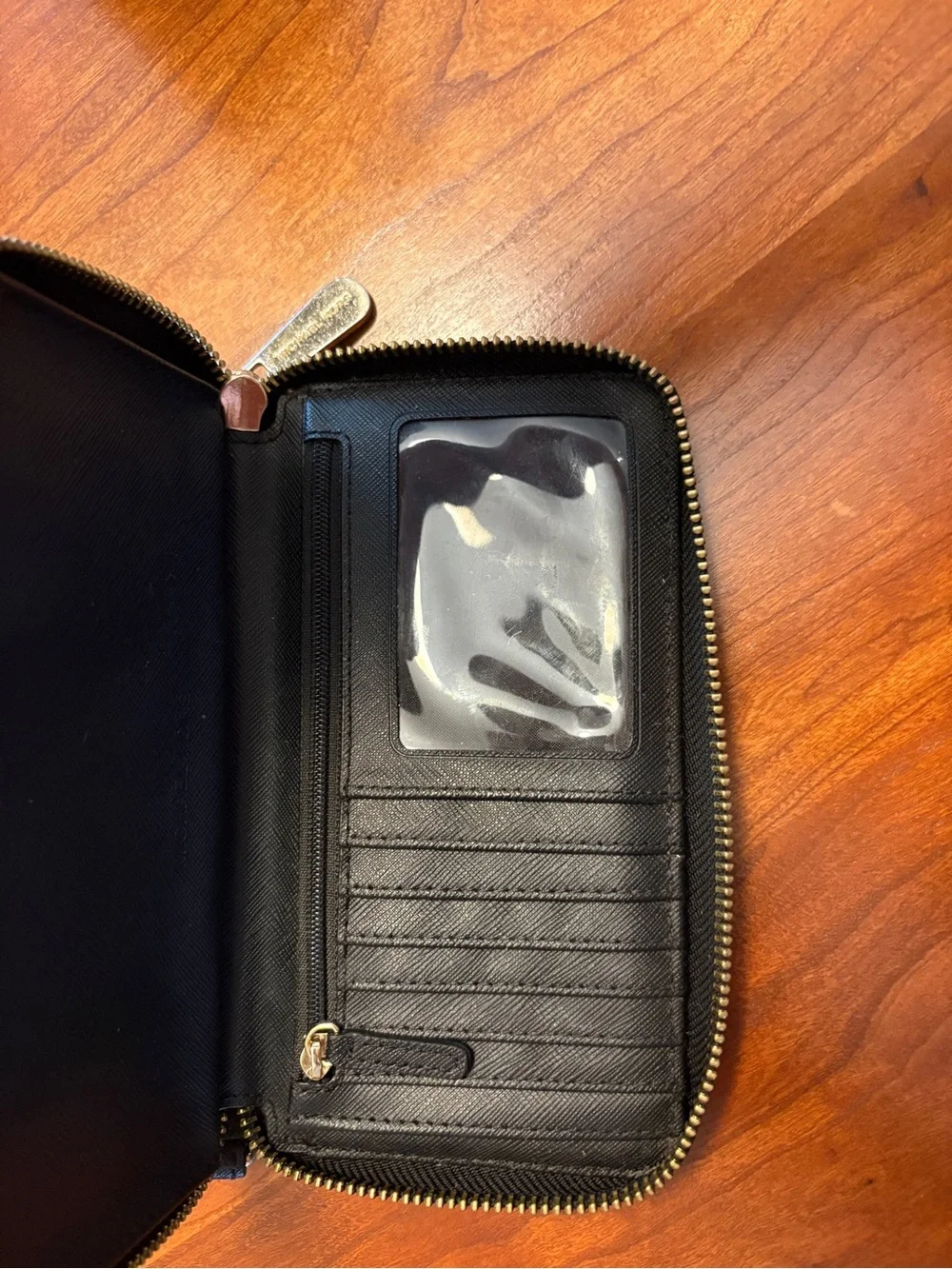 Michael Kors Black Saffiano Zip Around Wallet - Picture 4 of 7